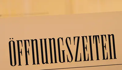 geänderte Öffnungszeiten